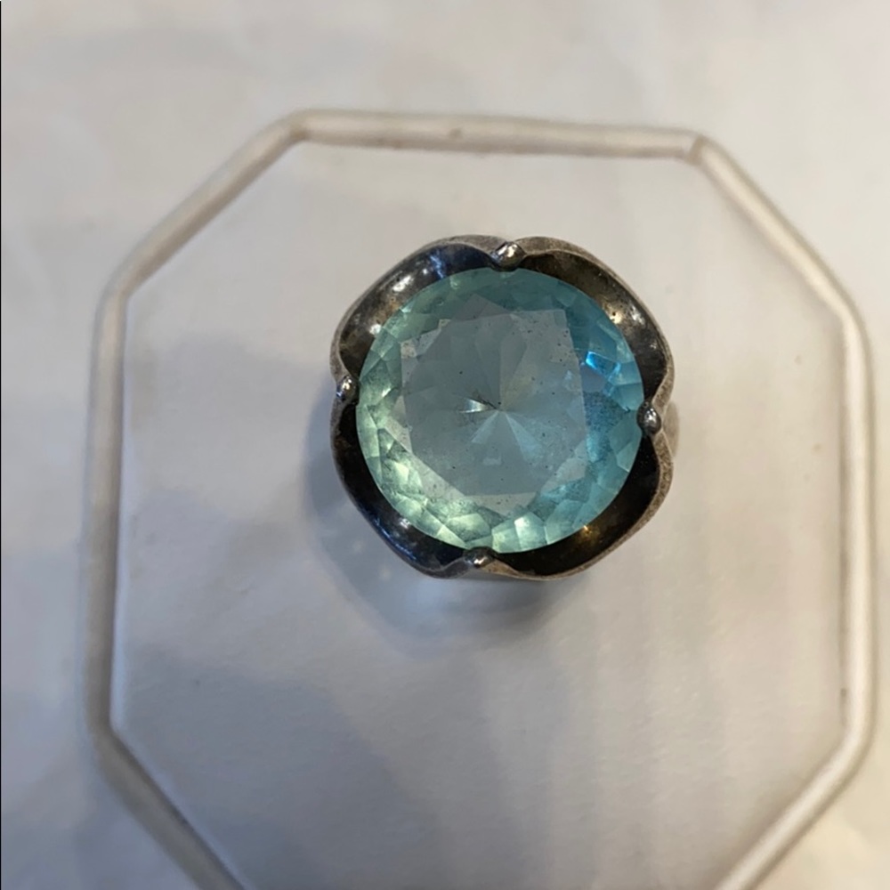 Sterling Silver Apatite Ring - image 1